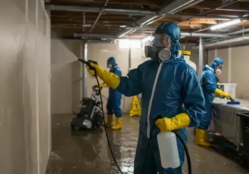 Basement Sanitization and Antimicrobial Treatment process in Christopher, IL